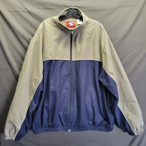 Simply for sports Biege/Navy Vintage Full-Zip Bomber Jacket Sz XXL - Picture 1 of 8