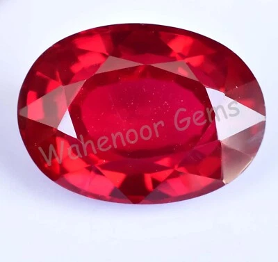 43.80 Ct Natural Blood Red Ruby Oval Certified Mozambique Stunning Gemstone - Image 1 of 4