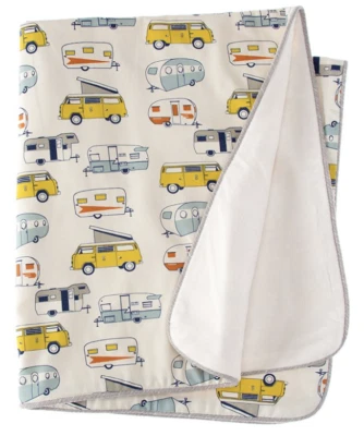 Juego de 3 piezas Glenna Jean Happy Camper incluye falda de cuna sábana acolchada - TOTALMENTE NUEVO Foto 1 de 4