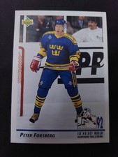 PETER FORSBERG  1992-93  ROOKIE  Upper Deck  #375  Team Sweden