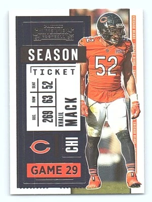 2020 Panini Contenders #81 Khalil Mack - Image 1 of 2
