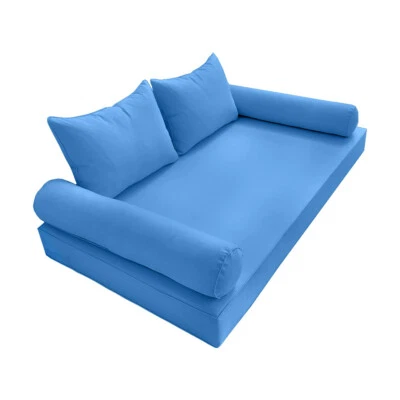 5PC Pipe Daybed Mattress Cushion Bolster Pillow Complete Set S.4 Twin-XL AD102 - Image 1 of 4