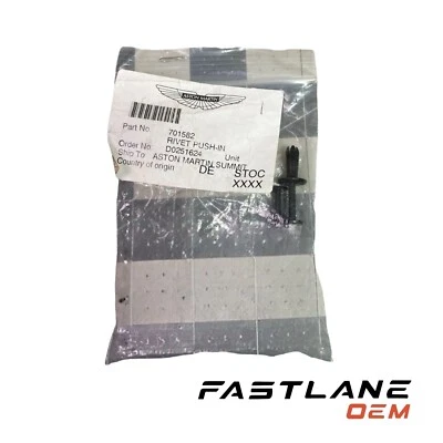 2004-2012 ASTON MARTIN DB9 REBITE PUSH-IN 1 PEÇA NOVO FABRICANTE DE EQUIPAMENTO ORIGINAL 701582 - Imagem 1 de 4