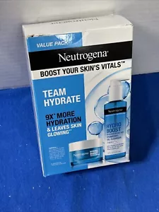 Value Pack Neutrogena Hydro Boost 9X* Team Hydrate Face Cleanser and Water Cream - Picture 1 of 3