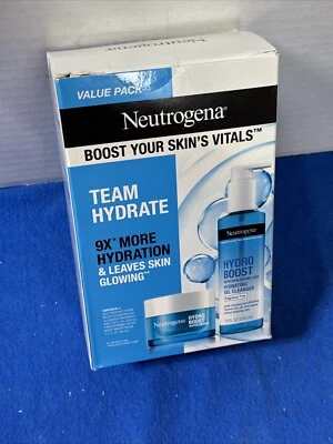 Value Pack Neutrogena Hydro Boost 9X* Team Hydrate Face Cleanser and Water Cream - Image 1 of 3