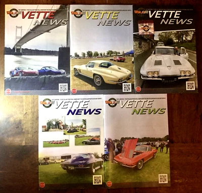 5 x Corvette Car Club UK Vette News Magazines 2024 - Car Enthusiasts - Image 1 of 4