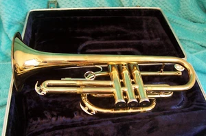 1980's CONN Cornet 16A Good used condition few dings very Playable W/MP - Picture 1 of 9