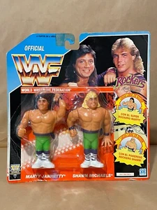 1991 Hasbro WWF Rockers Shawn Michaels Marty Jannetty Action Figure Moc - Picture 1 of 4