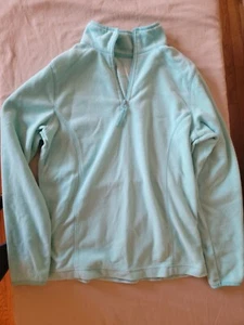 Made For Life Womens Fuzzy Pullover Jacket, Size M, Teal - Picture 1 of 12