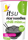Itsu Instant Rice Noodles Multipack Cup Gluten   Free Chilli Miso Flavour 1 Of