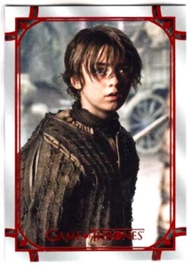 2021 Game of Thrones Iron AnnIversary S2 ARYA STARK #30 Red Parallel 22/50 - Picture 1 of 1