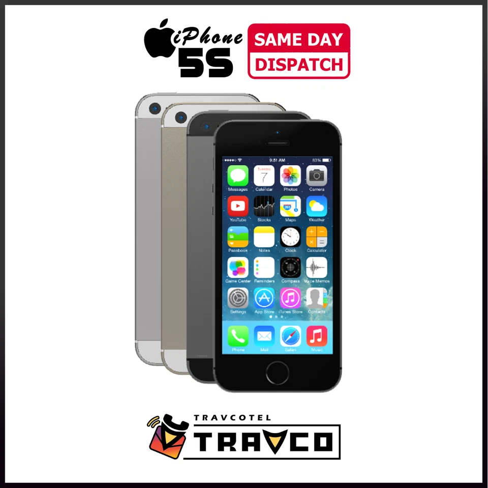 Apple iPhone 5S 16GB GREY Unlocked Sim Free 4G LTE Smartphone PRISTINE + CHARGR - Image 1 of 1