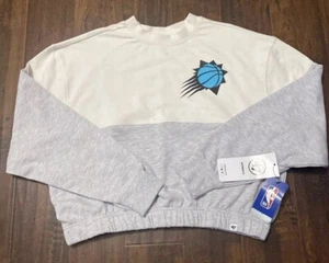 NWT 47’ Brand Phoenix Suns White/Gray Take Two Crew Sweatshirt Women’s M. A9 - Picture 1 of 8