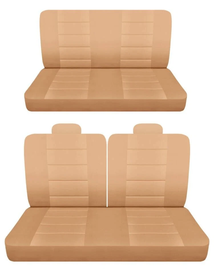 Se adapta a Chrysler Newport 1969 convertible de 2 puertas cubiertas de asiento delanteras 50-50 superiores y traseras Foto 1 de 1