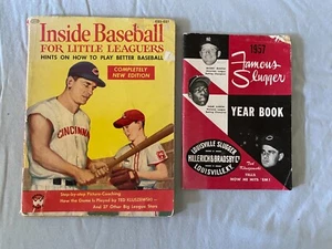 Famous Slugger Anuario 1957 y béisbol interior con estrella de los Rojos Ted Kluszewski - Imagen 1 de 2