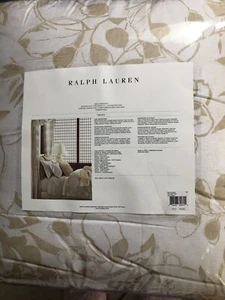 RALPH LAUREN CECILY PALMETTO 6pc KG COMFORTER 2pc KING- 3pc EURO SHAMS TAN BNIP - Picture 1 of 11