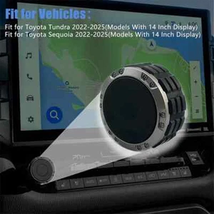 PANTALLA POTENCIA VOLUMEN RADIO PERILLA VOLUMEN NEGRO MATE PARA TOYOTA TUNDRA 2022-2025 - Imagen 1 de 14