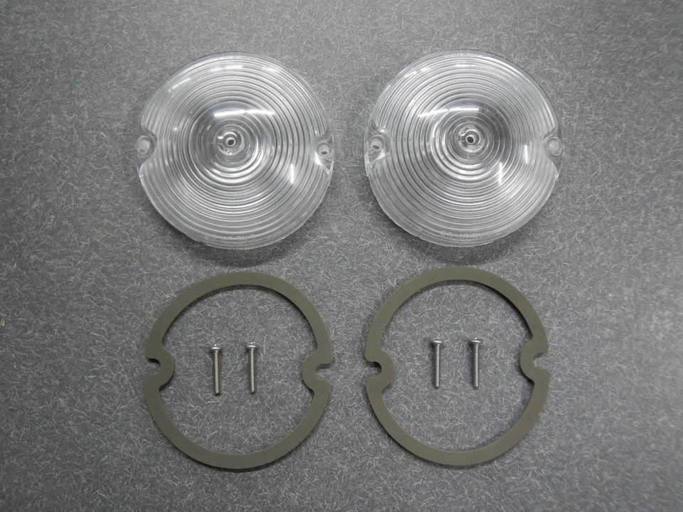 1965 Buick LeSabre Wildcat Electra Turn Signal Lenses & Gaskets 65 Light Lens Pr - Image 1 of 4