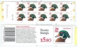 US 2485a Wood Duck $5.80 booklet BK 175 complete P#K1111 MNH NQ - Picture 1 of 1