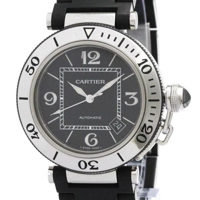 CARTIER Pasha Seatimer Steel Automatic Mens Watch W31077U2 Polished BF587044 - Image 1 of 4