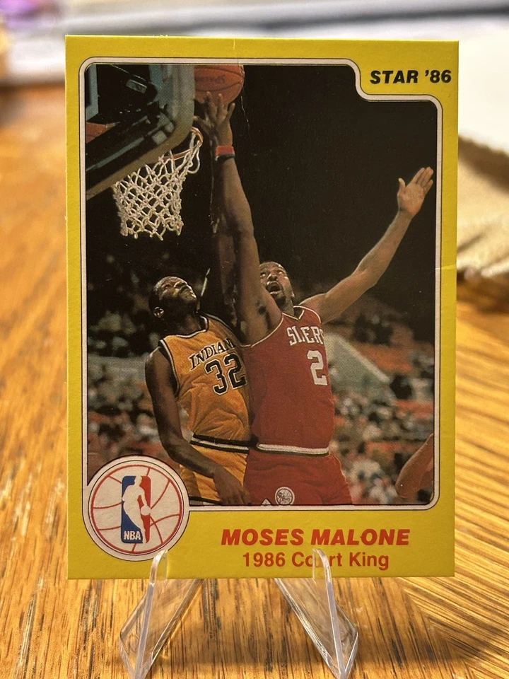 1986 Star Court Kings - #21 Moses Malone READ!!! - Image 1 of 3