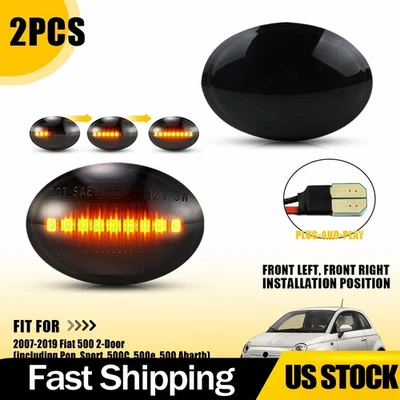 68259985AA Par de luces LED para guardabarros delantero para Fiat 500 2 puertas 2007-2019 Foto 1 de 4