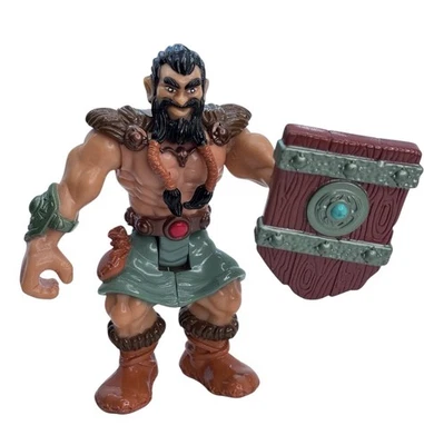 Figura de acción Mattel Rare Barbarian Warriors 2001 juguete de 5,5" con escudo Foto 1 de 3