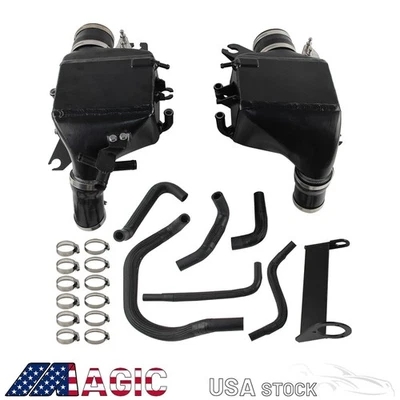 Bar & Plate Air-To-Water Intercoolers For Infiniti Q50/Q60 V6 3.0L 2016+ Black Foto 1 de 4