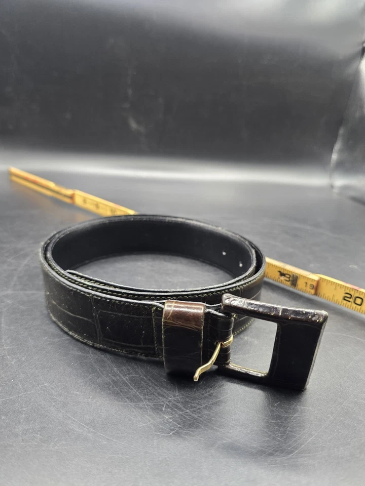 Cinturón de cocodrilo Jaeger para hombre talla 34 Foto 1 de 4