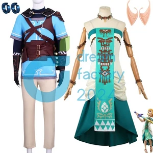 Linke Cosplay Costume Wig Linke Blue Tunic Full Set for Comic Con Cosplay Outfit - Picture 1 of 32