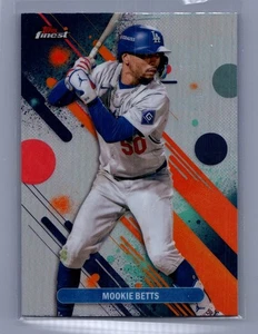 Common Mookie Betts 2025 Topps Finest Refractor Dodgers - Picture 1 of 2