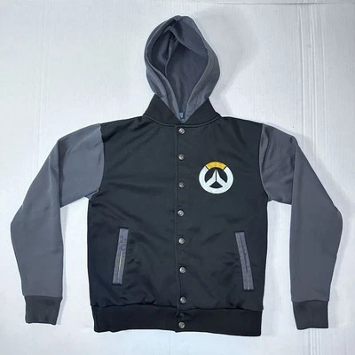 Chaqueta con capucha bordada Blizzard Overwatch 2017 botón a presión talla S videojuego Foto 1 de 4