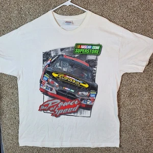 Vintage NASCAR The Power Of Speed Racing T Shirt 00s Men's Size XL - Picture 1 of 6