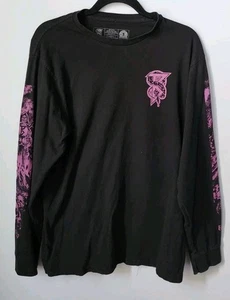 Beartooth Skull Tee Langarmshirt Herren Größe Large schwarz & lila  - Bild 1 von 12