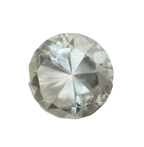 Raro fermacarte vintage cristallo diamante largo 3 pollici in buone condizioni - Foto 1 di 8