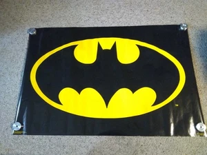 DC Comics 1964 Batman Logo 1980's Press One Poster 23" x 35" New Old Stock - Picture 1 of 10