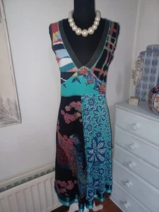 Desigual Sleeveless Dress Excellent Cond Size M - UK 10 - - Picture 1 of 12