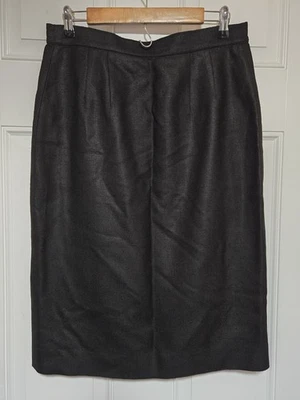 Doncaster Vintage 100% Silk Skirt Womens Size 10 Black - Image 1 of 4