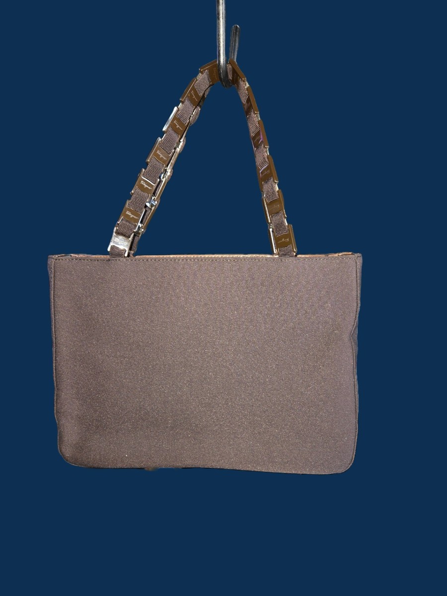 Salvatore Ferragamo Nylon Exterior Brown Bags & Handbags for