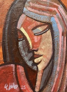 Abstract portrait. Original Painting. - Picture 1 of 1