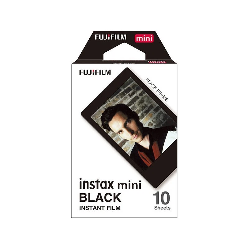 Fuji Instax Mini Film - BLACK FRAME  (10 Photos) - Dated 07/2027 - Image 1 of 1