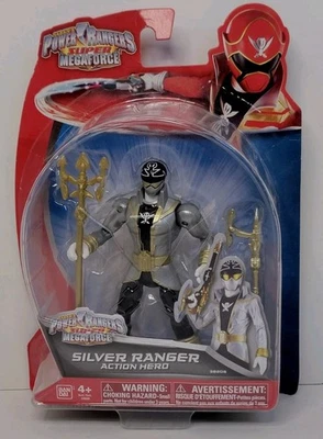 Figura de acción Saban's Power Rangers Super Megaforce Silver Ranger (Bandai, 2014) Foto 1 de 4