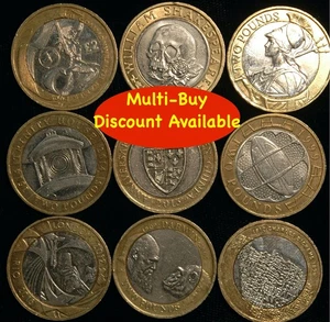 Two Pounds £2 1999 - 2020 Commorative Choose your Date British Coin Hunt (T103) - Picture 1 of 44