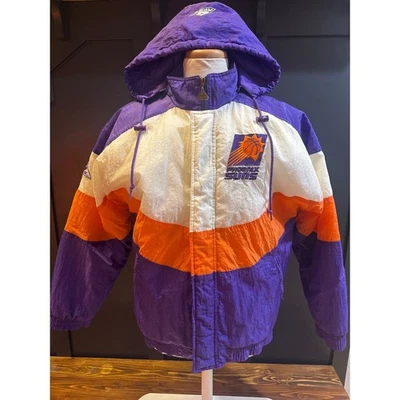 Phoenix Suns Vintage NBA Apex One Jacket Purple Orange White Windbreaker M - Image 1 of 4