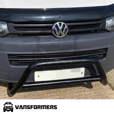 VANSFORMERS Volkswagen Transporter 2003-2016 A-Bar Matte Black T5 T5.1 (Nudge Bar Bull)
