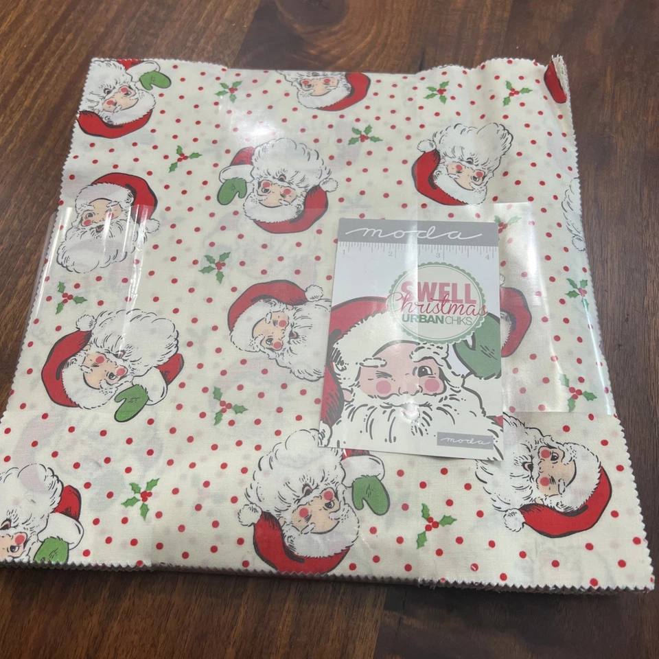 Moda Swell Christmas Urban Chicks Layer Cake 10” Squares  - Image 1 of 4