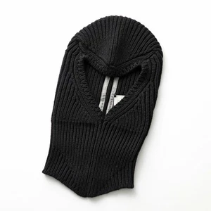Rick Owens Balaclava WSBR Men's Knit Hat Beanie Ribbed Cashmere Hat - Picture 1 of 3