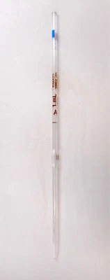 Pipeta volumétrica bombilla reutilizable KIMAX Glass Clase A 1 ml TD 37004-1 Foto 1 de 4