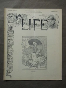 Life Magazine 22. August 1901 Vol. 38 - # 981 - Bild 1 von 4
