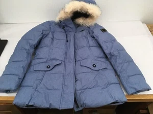ZeroXposur Women's BLUE Winter Jacket Fur Edge Hood - SMALL - Barely Used - Picture 1 of 15